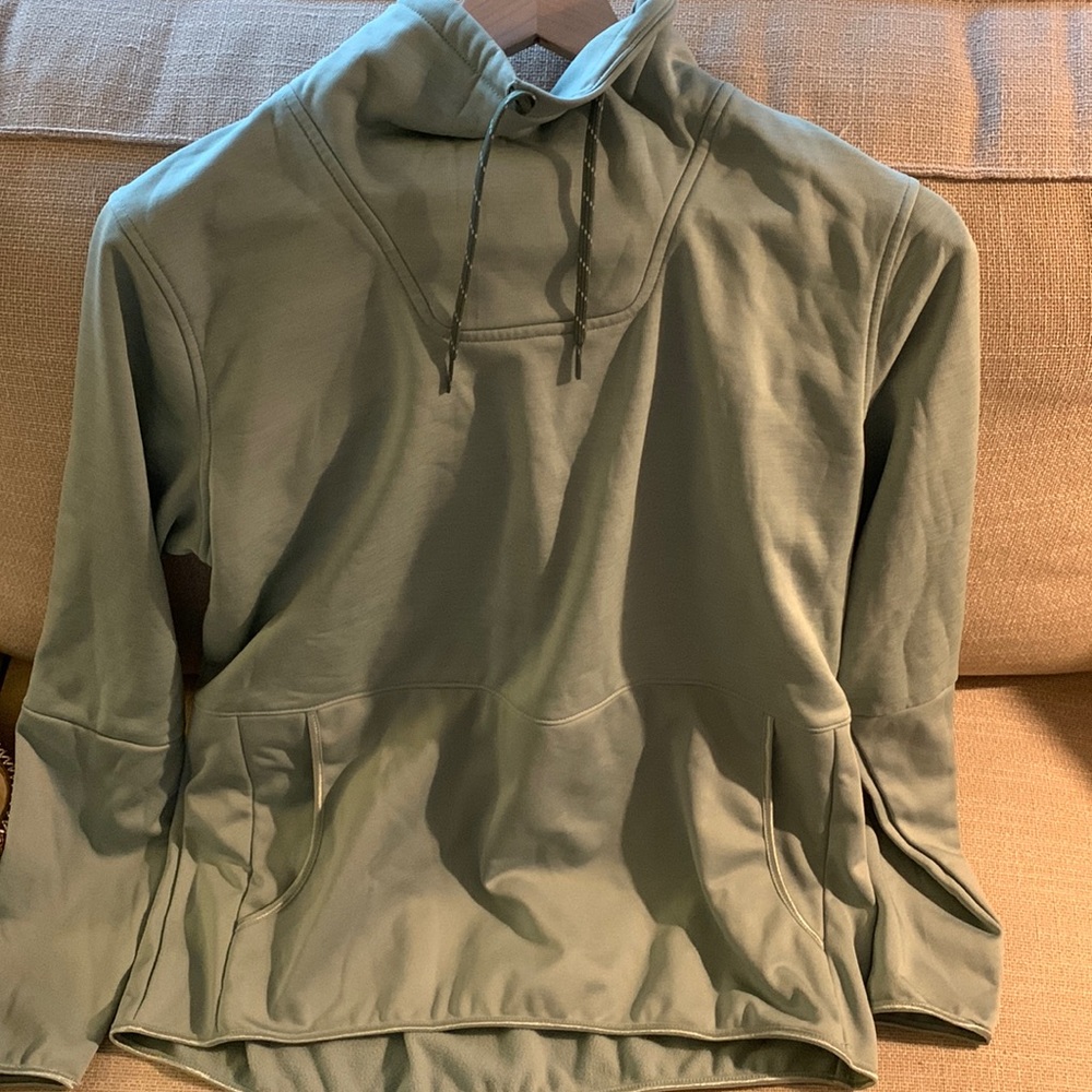 Light teal Columbia pullover.